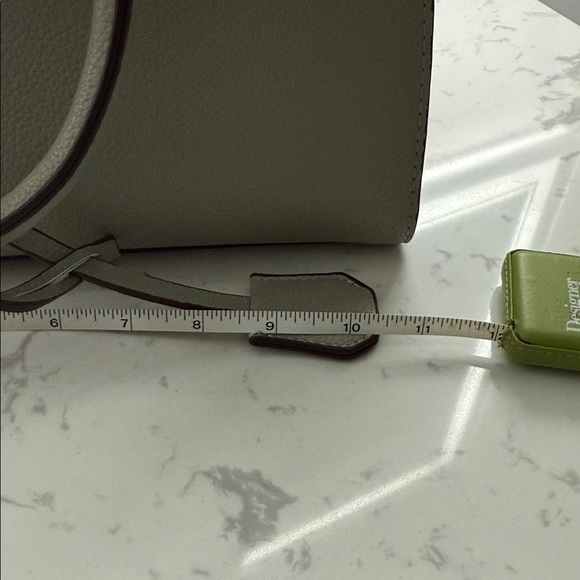 Chic Gray Satchel with Scarf Accent - Picture 5 of 5